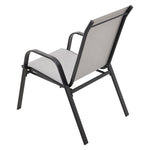 Stackable Garden Chairs,weather-resistant Outdoor Patio Bistro Seating | 4-Person | Grey