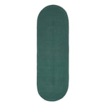 Handmade Woven Braided Oval Rug | 200cm | Forest Green