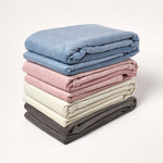 Diamond Quilted Velvet Bed Throw | 150cm x 200cm | Cream