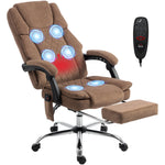 Executive Office Chair, Desk Chair With Massage And Heat | Brown