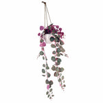 90cm Artificial Potted Trailing Hanging Pink Plant String Of Hearts