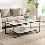 Zenith Rectangular Coffee Table With Shelf
