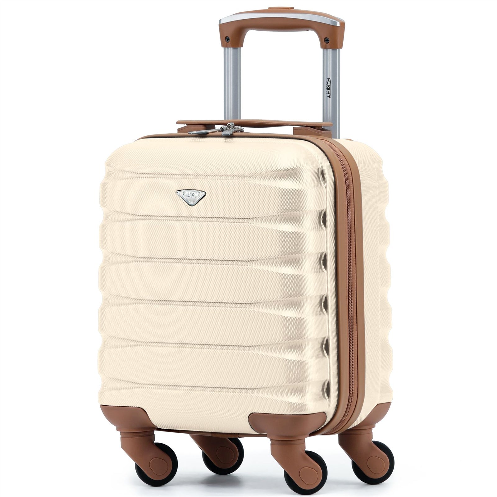 40x30x20cm Cabin Carry-on Suitcase - Lightweight, Durable, 4-wheel Luggage - 100+ Airlines Approved | Cabin | Cream