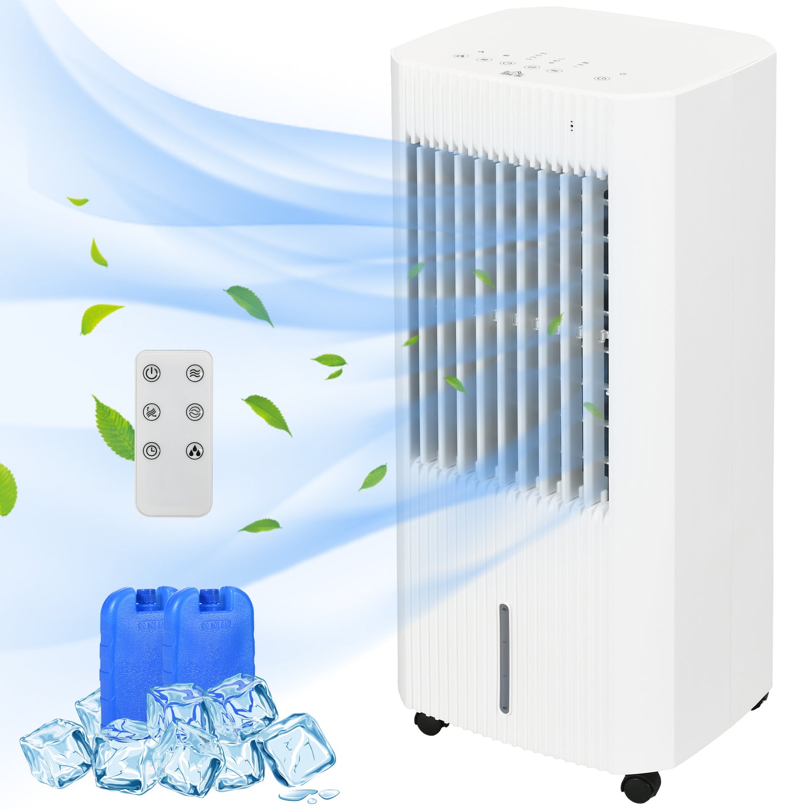 Portable Air Cooler With Humidifier, Ice Packs, Oscillation