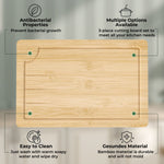 Toque 3pcs Bamboo Cutting Board Set Chopping Boards Serving Platter Kitchen