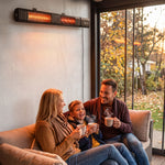 3000 W Electric Infrared Patio Heater Wall Mounted, Black