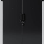 Breeins 6x4ft Lockable Metal Outdoor Storage Shed with Pent Roof, Double Hinge Doors & Air Vents, Weather-Resistant Garden Tool Storage House