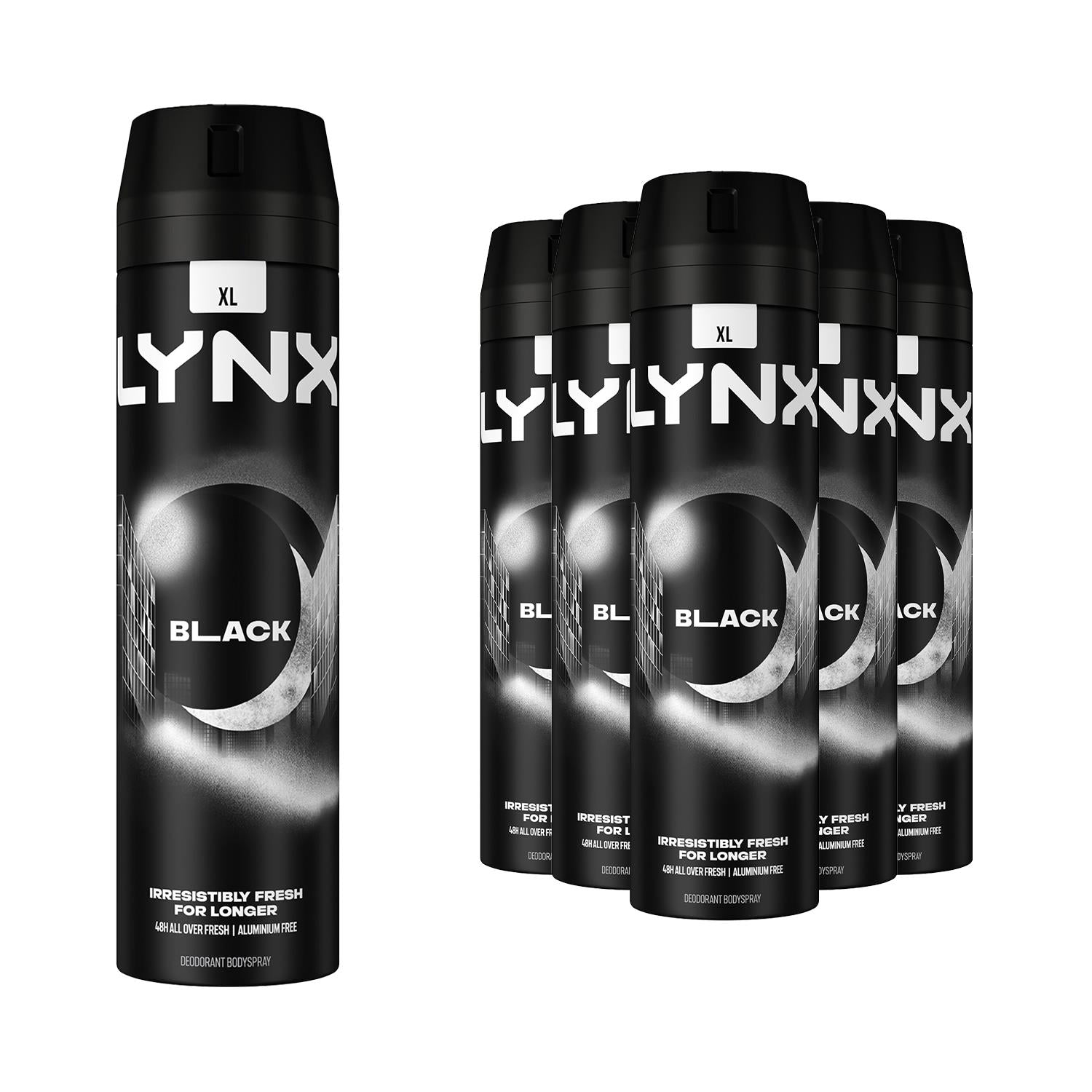 Xl Black Body Spray Deo 48h Fresh Frozen Pear & Cedarwood 200ml | Set-of-12