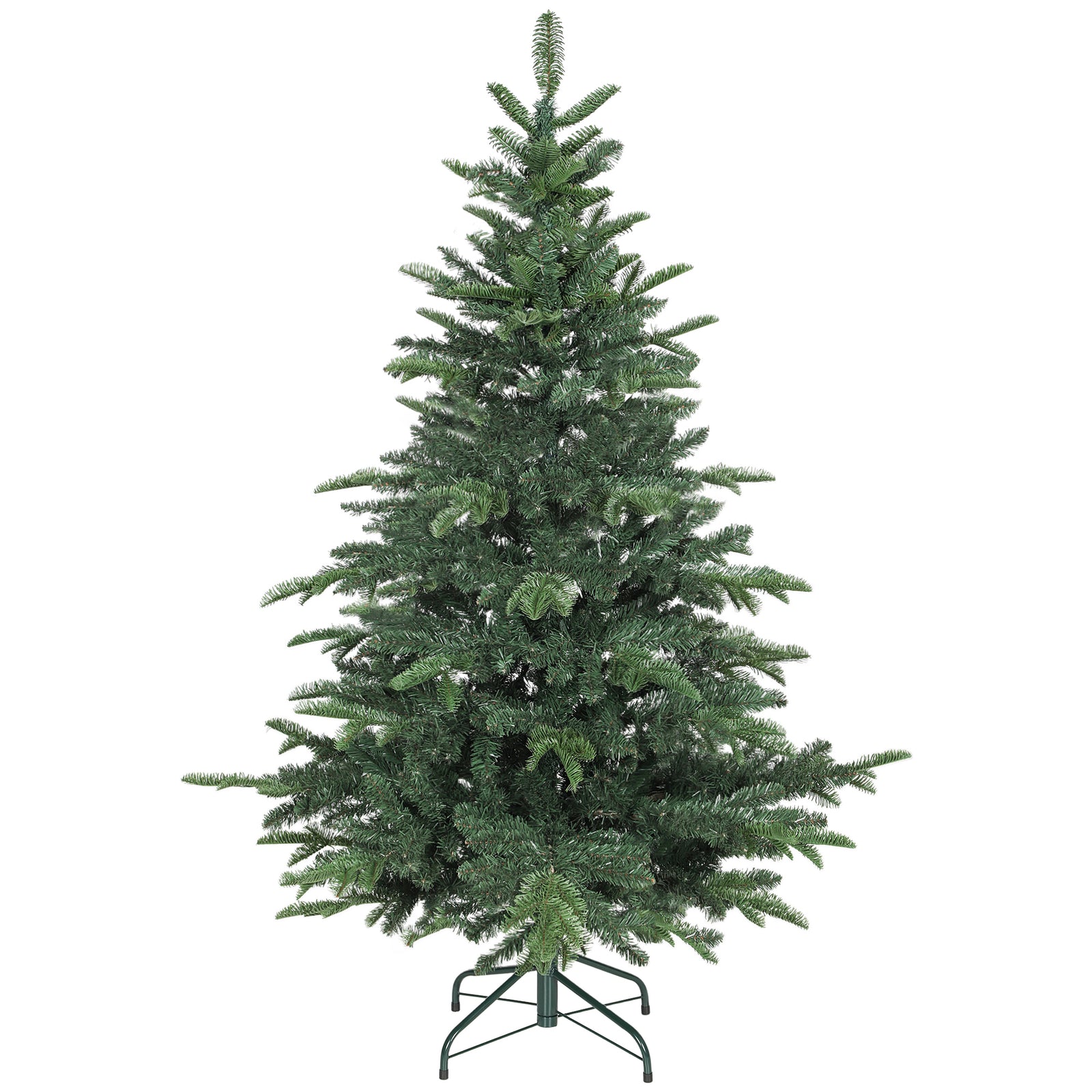 Christmas Tree, Hinged Xmas Tree With Realistic Branches | 5ft | Green