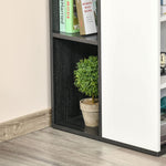 HOMCOM Home Office Computer Desk With Storage Shelves Writing Table