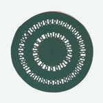 Crochet Braided Round Rug | 90cm | Green