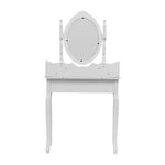 4 Drawers Dressing Table With Mirror & Stool Set