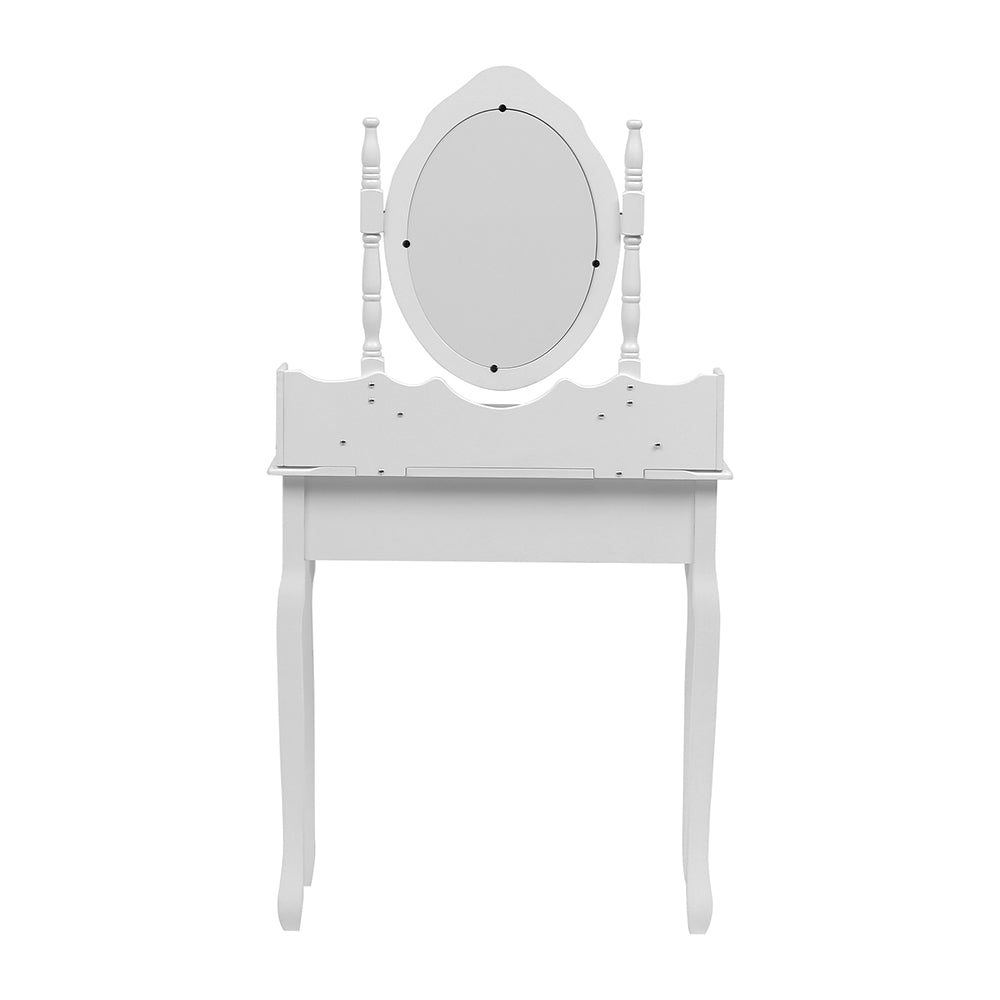4 Drawers Dressing Table With Mirror & Stool Set