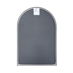 50x70cm Arched Wall Mirror In Black Aluminium Alloy Frame