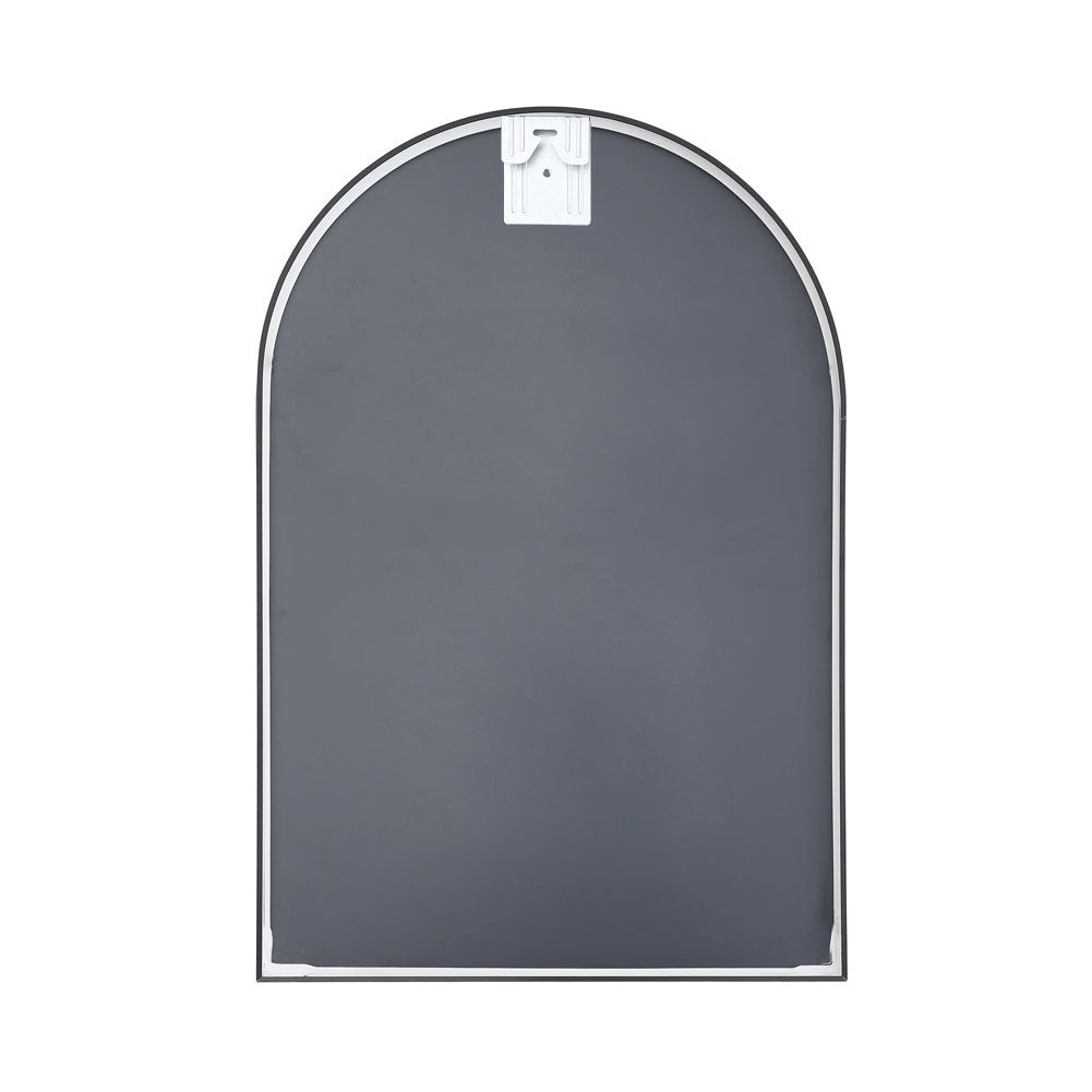 50x70cm Arched Wall Mirror In Black Aluminium Alloy Frame