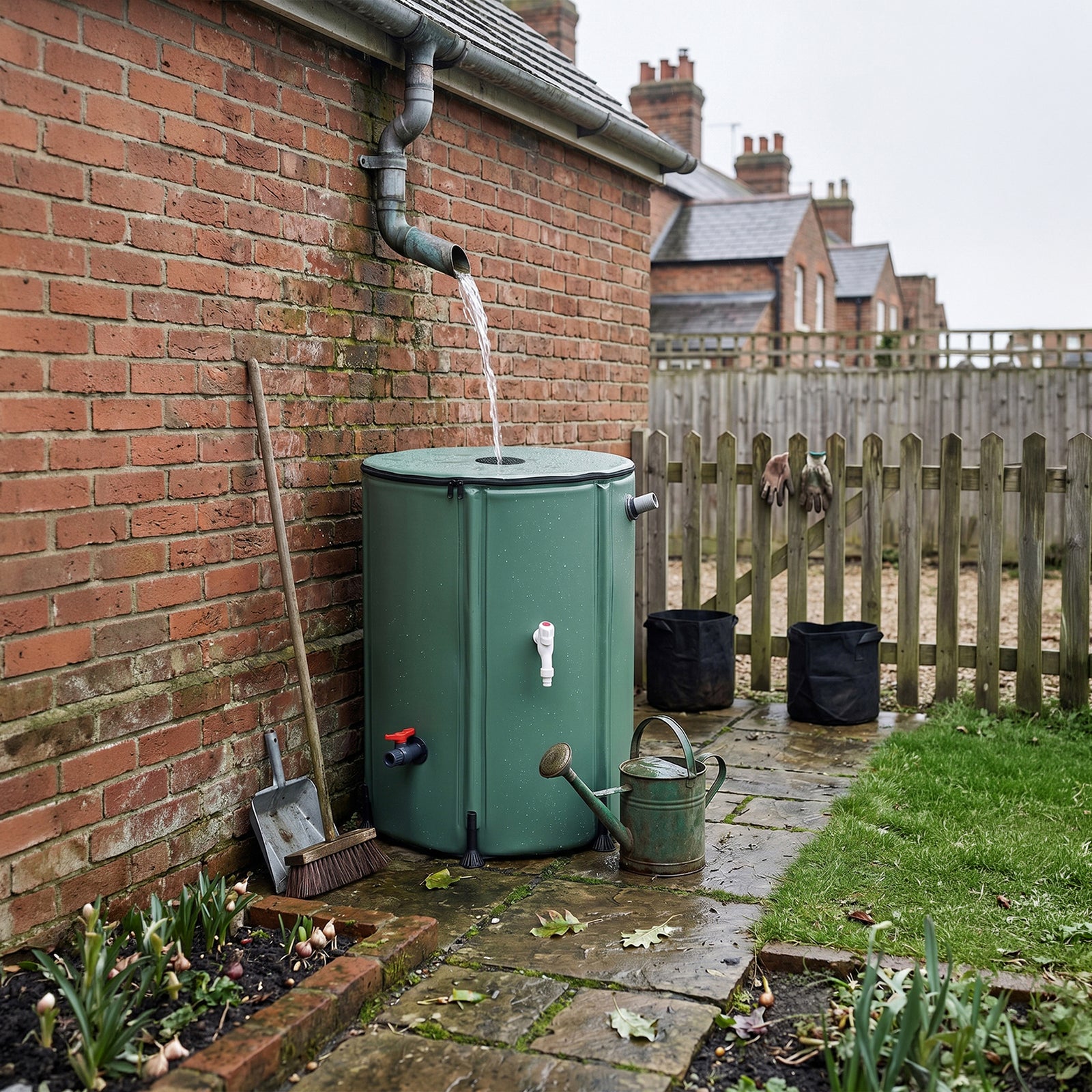 Collapsible Rain Barrel With Filter | Small