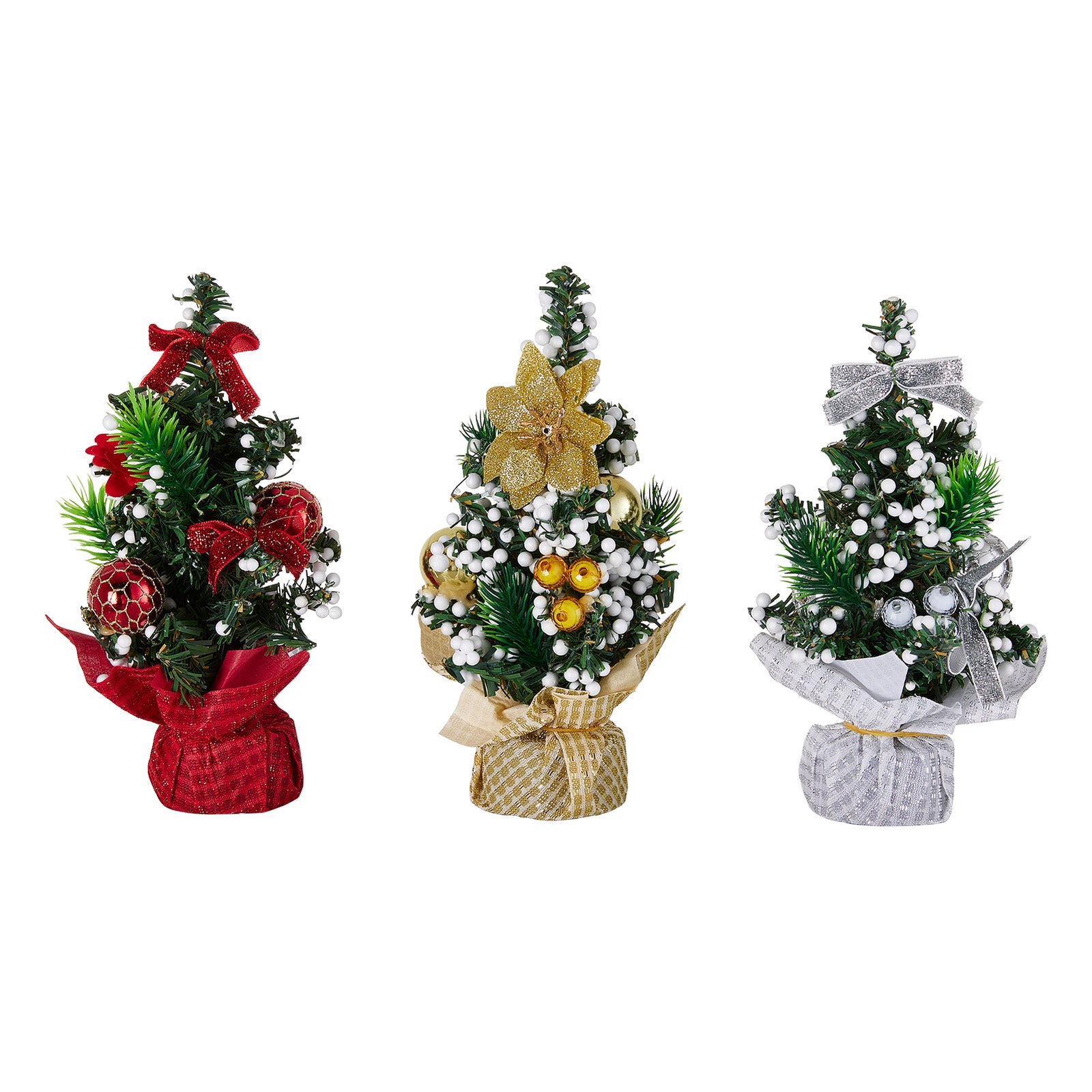 3pcs Mini Tabletop Christmas Trees