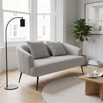 Breeins Modern Chenille 2-seater Sofa With 2 Scatter Cushions