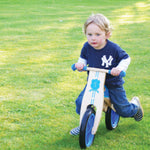 My First Wooden Balance Bike, Push And Go - Blue