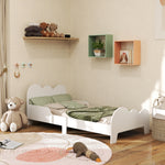 Aiyaplay Cloud-themed Toddler Bed With Safety Rails, 143.5 X 74.5 X 56cm