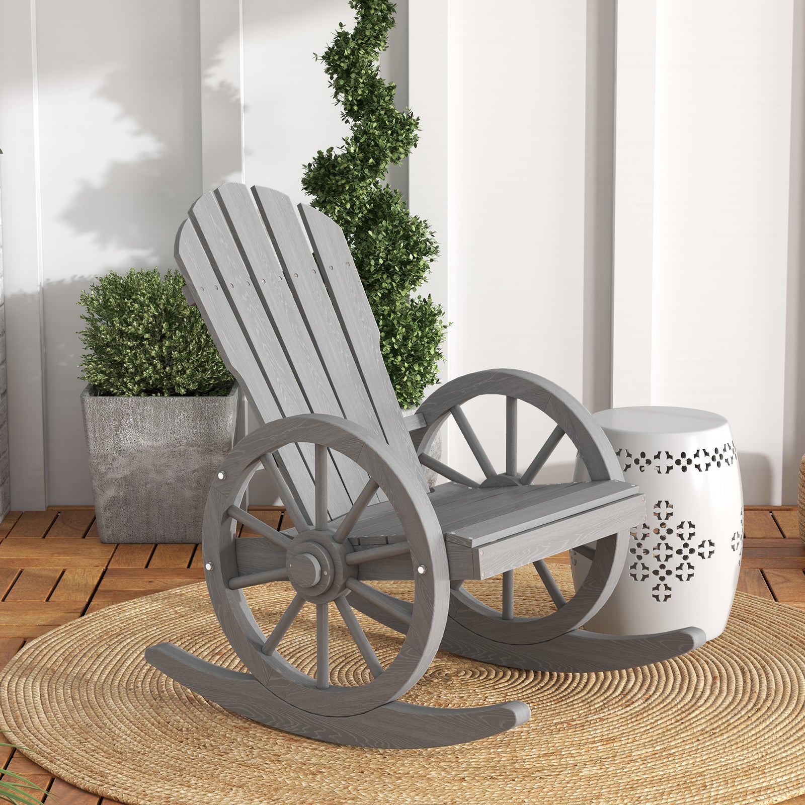 Adirondack Rocking Chair Porch Poolside Garden Lounging
