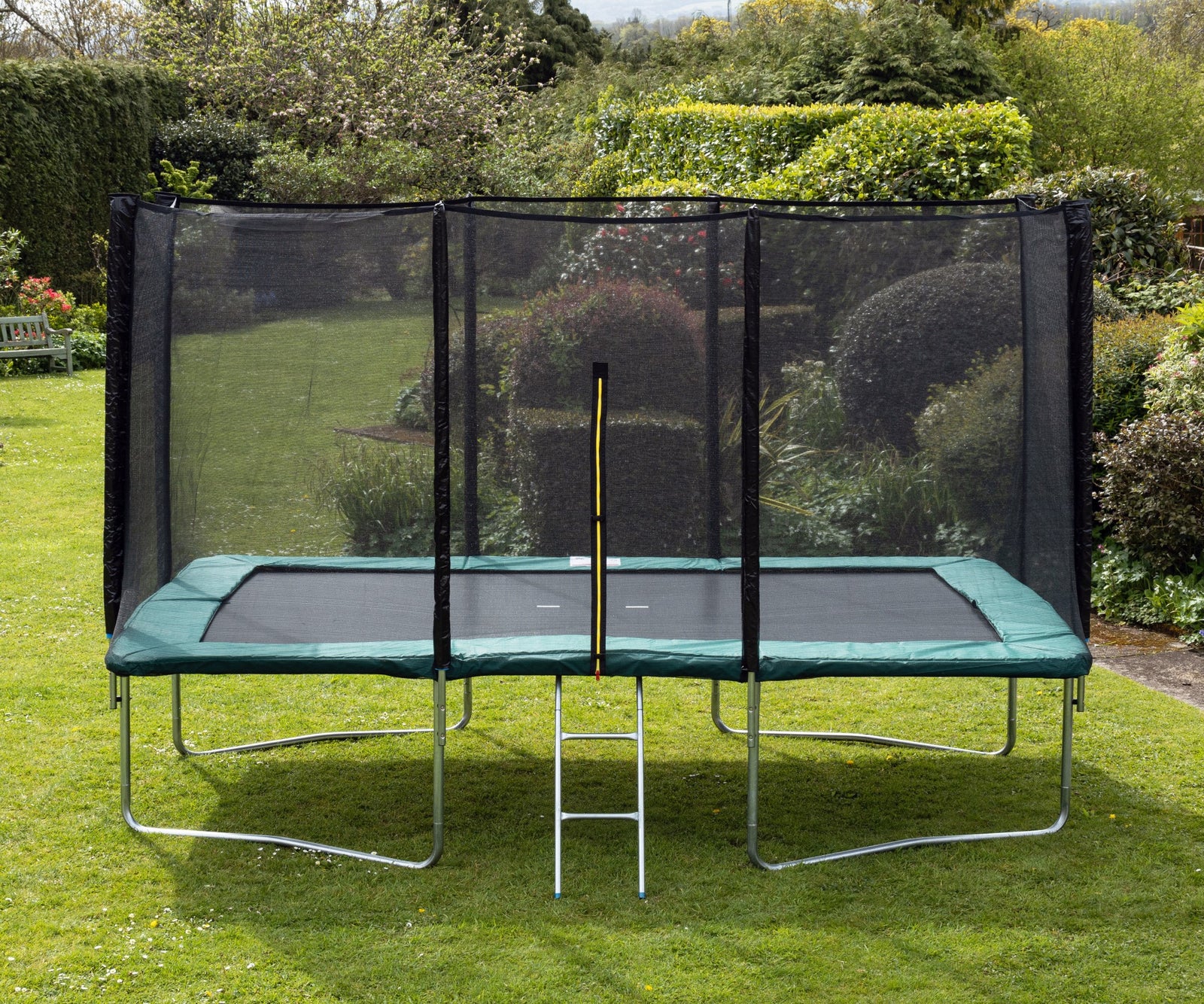 8x12ft Rectangular Trampoline | Green