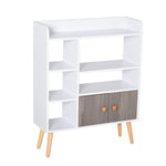 Multi Shelf Bookcase Freestanding Storage Cabinet Shelves