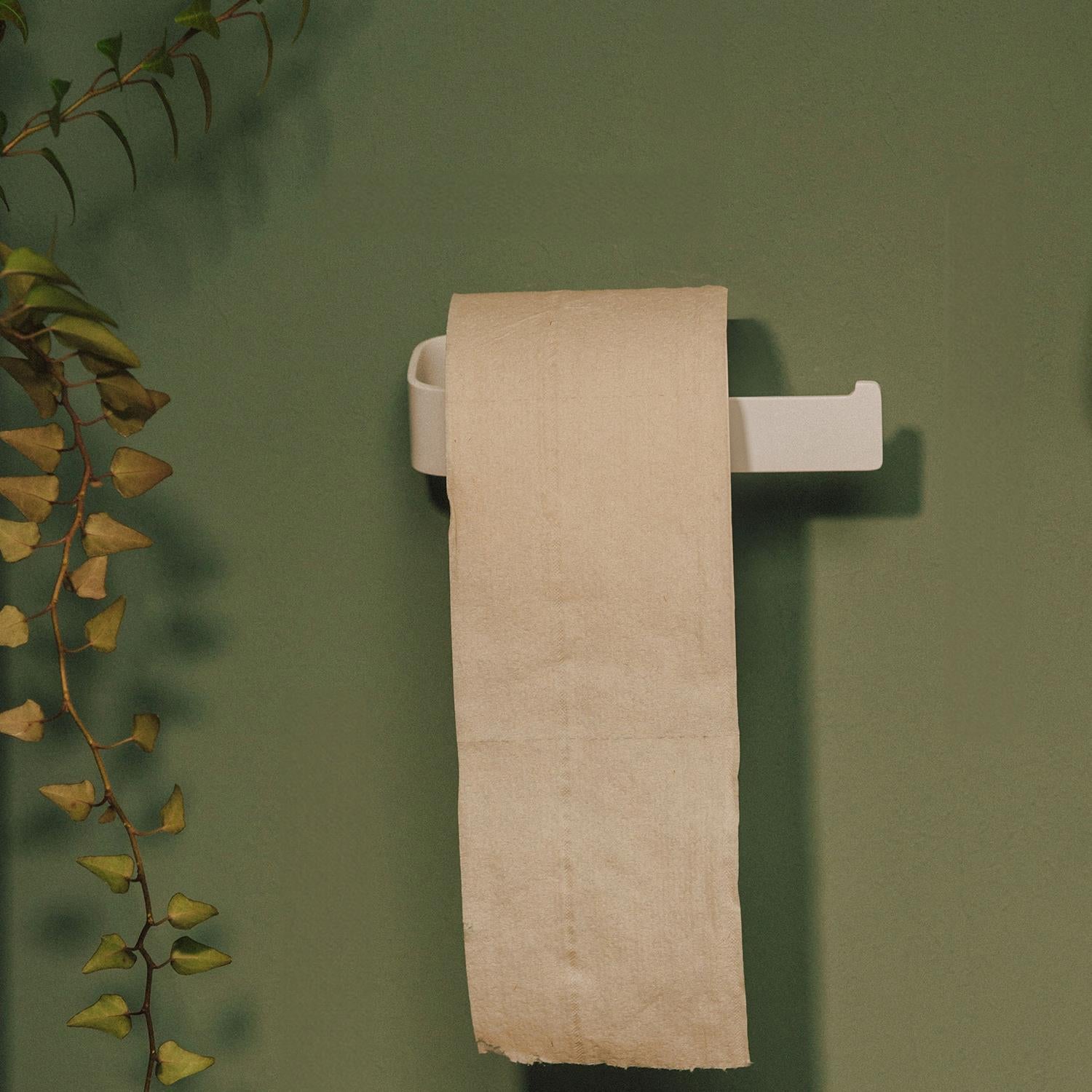 Toilet Roll Holder, Black Matt, Wall-mounted, 6,5 Cm. Collection Nea