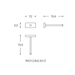 Toilet Roll Holder, Screw-in Or Self-adhesive Matt Black Next Collection