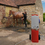 Deluxe Portable Horse Shower | Red