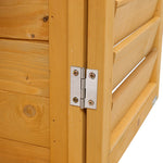 Outdoor Solid Wood Storage Cabinet Garden Tool Shed