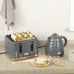 Kettle And Toaster Set 1.7l Boil Kettle And 4 Slice Toaster | One Size