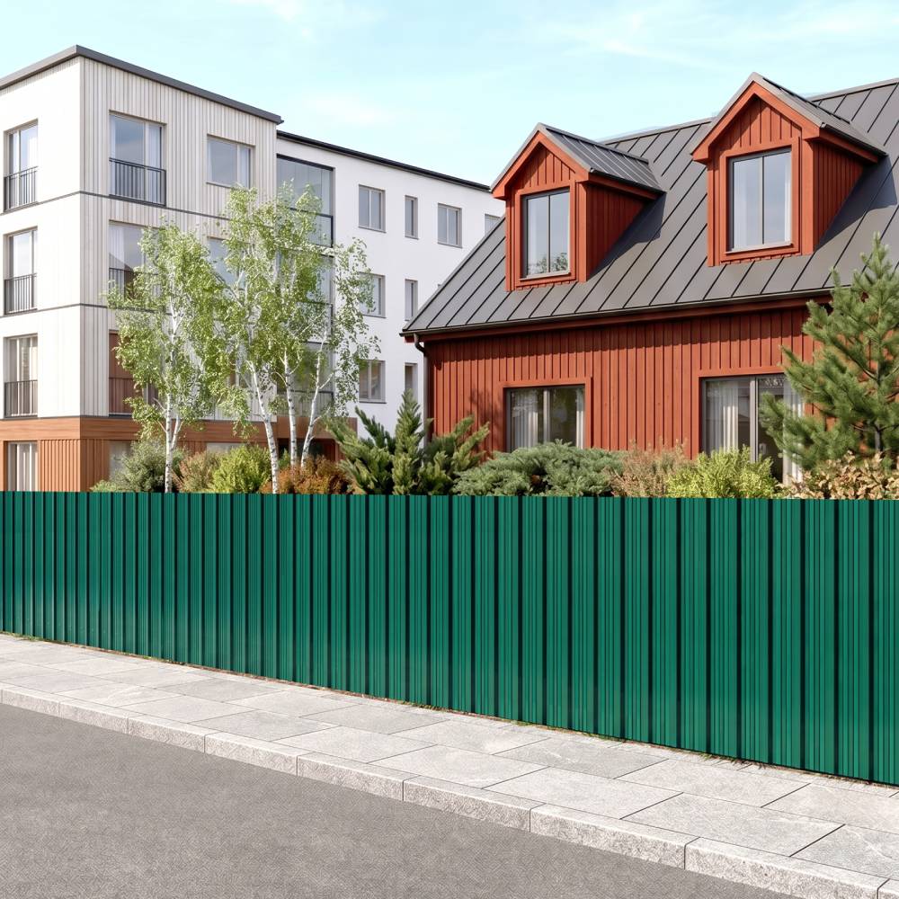 12pcs Galvanised Steel Corrugated Roofing Sheets | Green