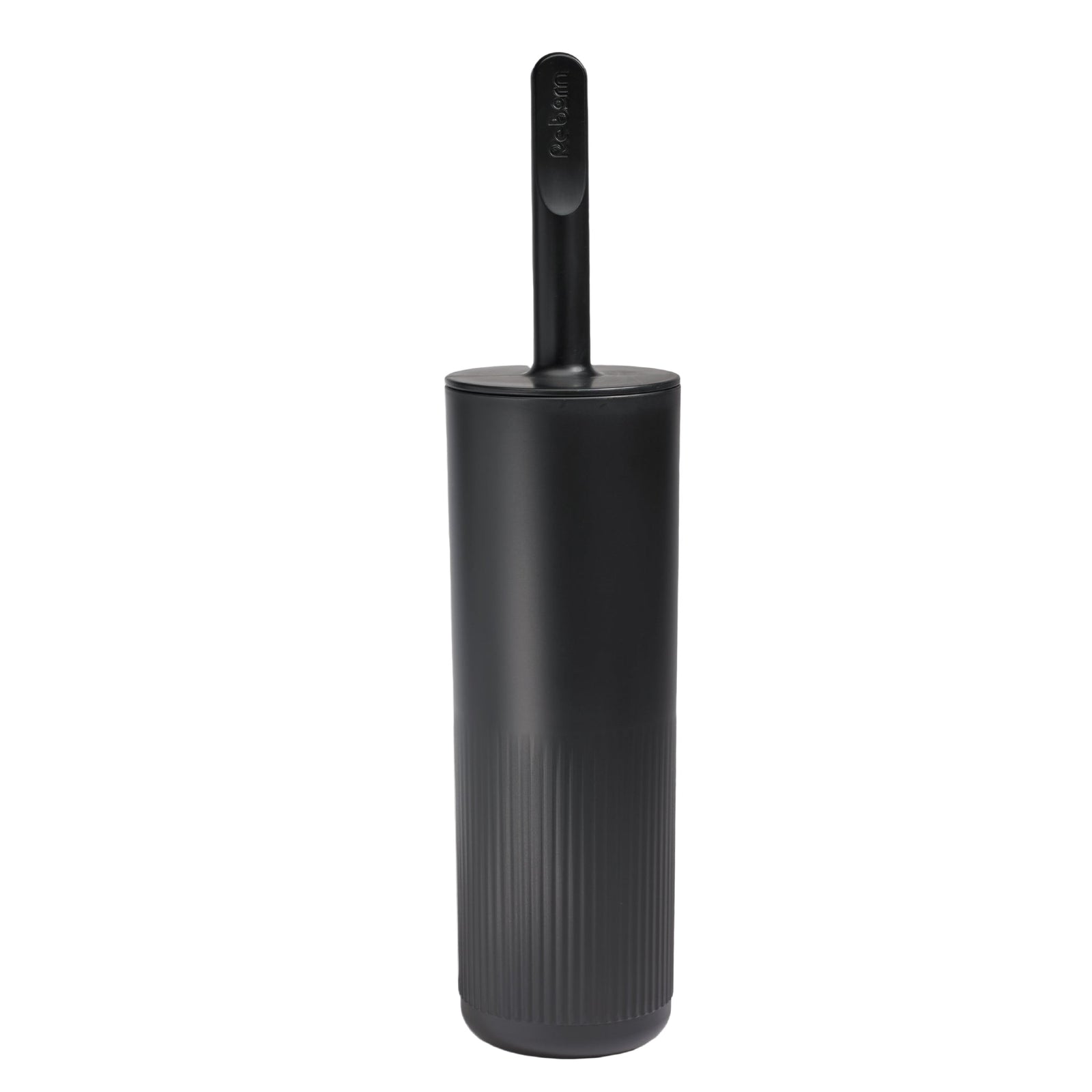 Recycled Toilet Brush - Replaceable head that is screwed in - Closed fit storage cover - Made in the UK | Graphite Black