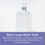 Steam Tower Plus - Vertical & Horizontal Clothes Steamer with Adjustable Ironing Board