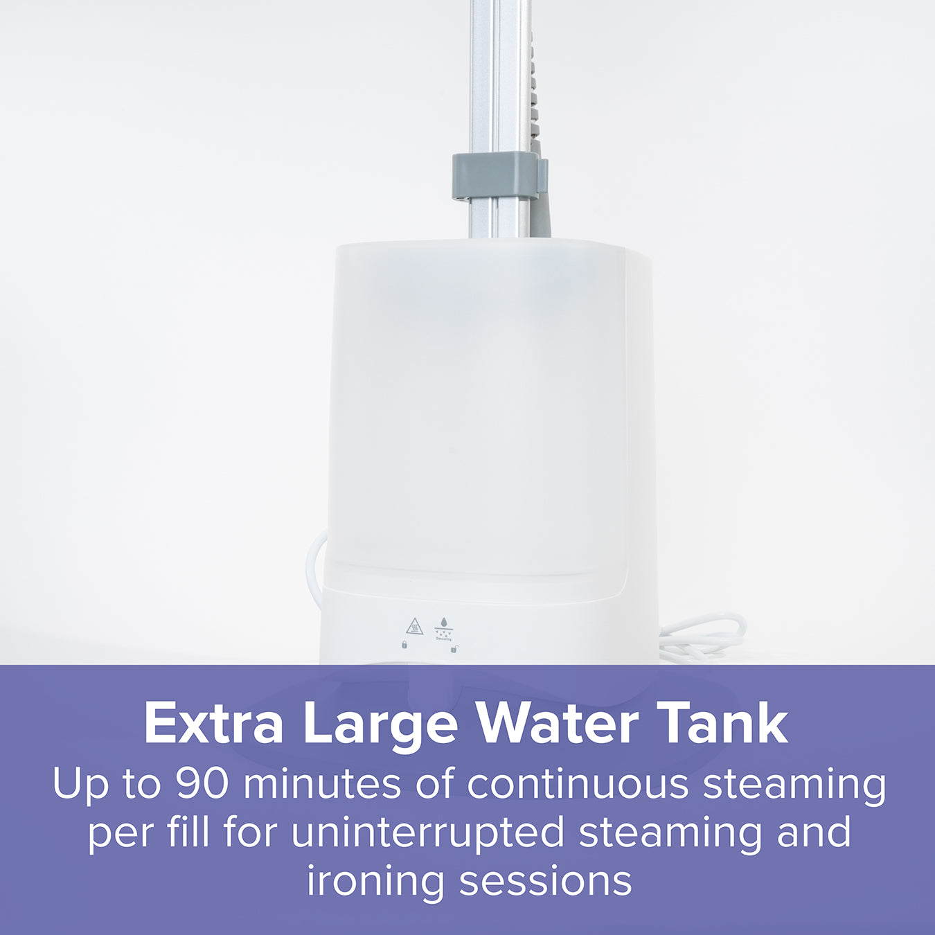 Steam Tower Plus - Vertical & Horizontal Clothes Steamer with Adjustable Ironing Board