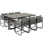 Rattan Dining Set, Garden Table & Chair Sets Space-saving