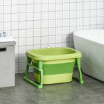 Foldable Baby Bathtub For Newborns Infants Toddlers W/ Stool | Green