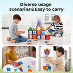 Kids Magnetic Building Blocks Magnetic Tiles Educational Construction Toy | Multi Colour