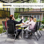 Garden Table W/ Rust Resistant Metal | Light Grey