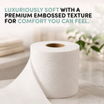Toilet Roll, Spirits Of Terra – Quilted Soft 3-ply Tissue | Set of 72 | White