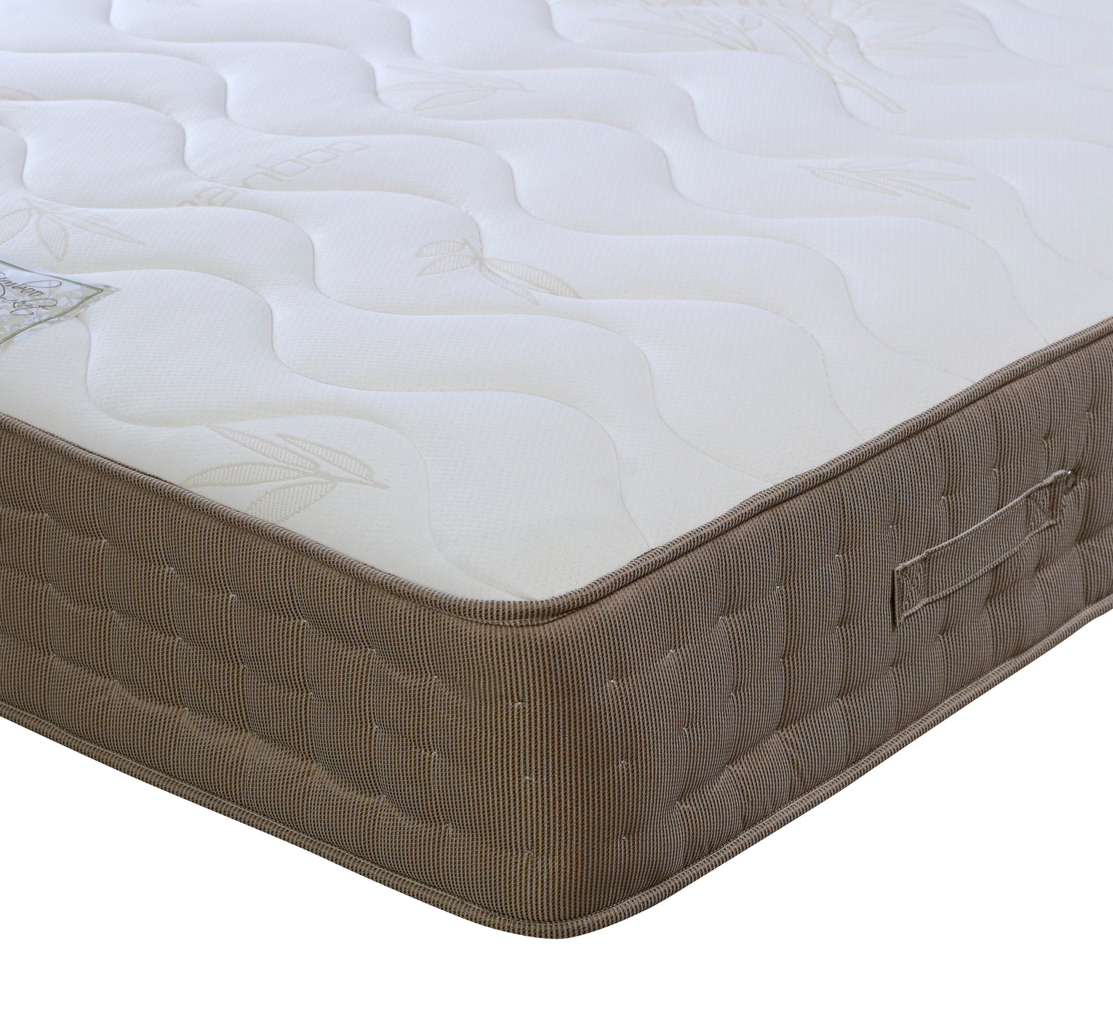 Bamboo 2000 Pocket Sprung Memory Foam Mattress | Small Double | Brown