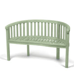 Acacia Wooden Banana Garden Bench | Sage Green