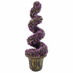 90cm Purple Large  Spiral With Decorative Planter