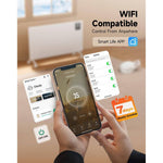 1000w/1500w/2000w Convection Heater With Wifi App & Voice Control, 3 Modes, 24h/7d Timer, Remote Control, Child Lock, Wall Mounted Or Freestanding | Large