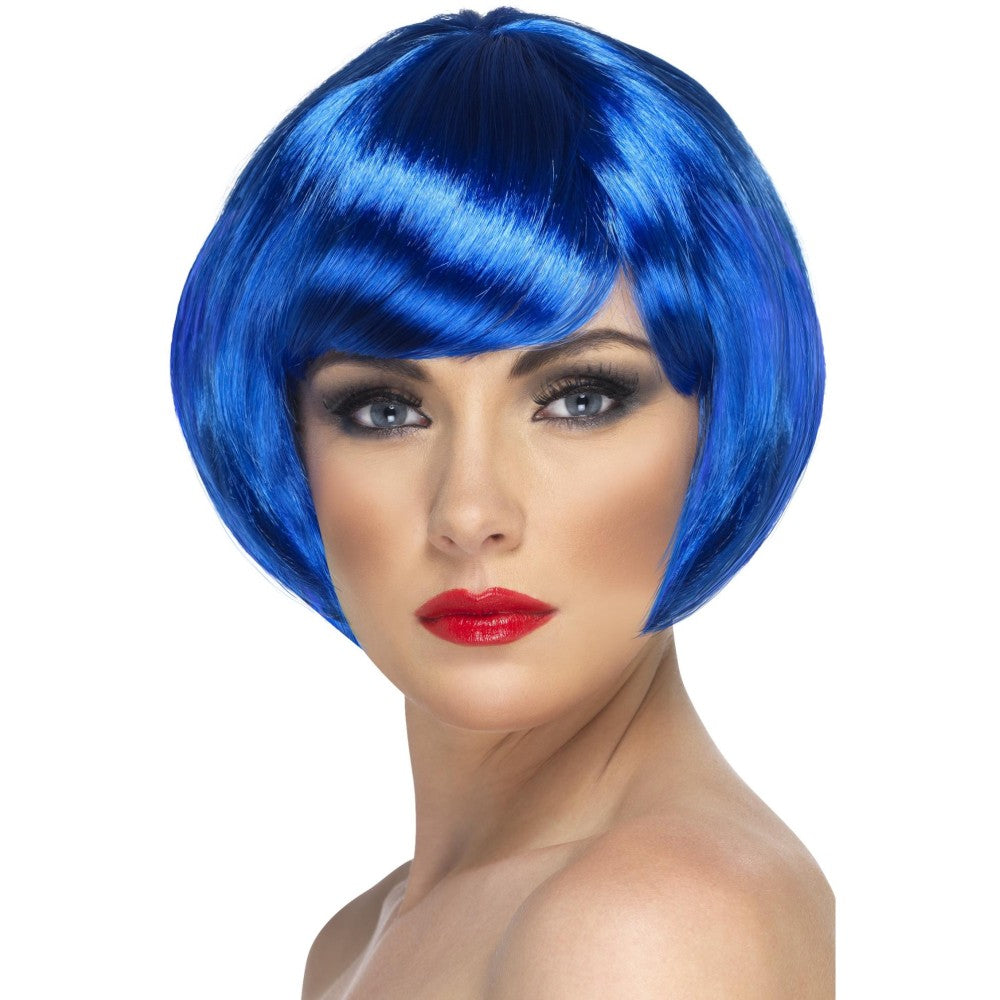 Babe Short Bob Wig With Fringe | Blue