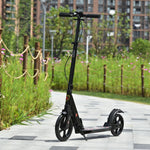 Teens Adult Kick Scooter Foldable Adjust 14+ W/ Dual Brake | Black