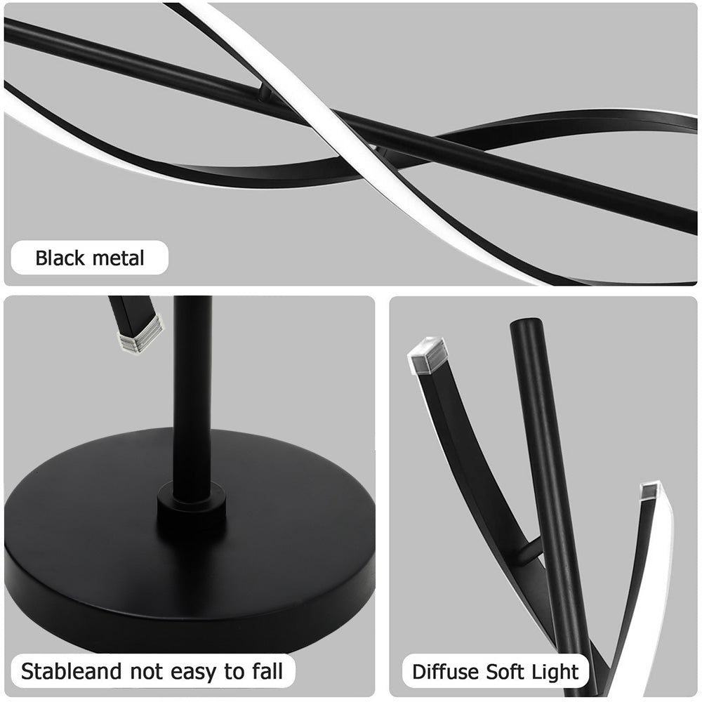 Modern Led Floor Lamp For Living Room, Dinning Room Office | Black