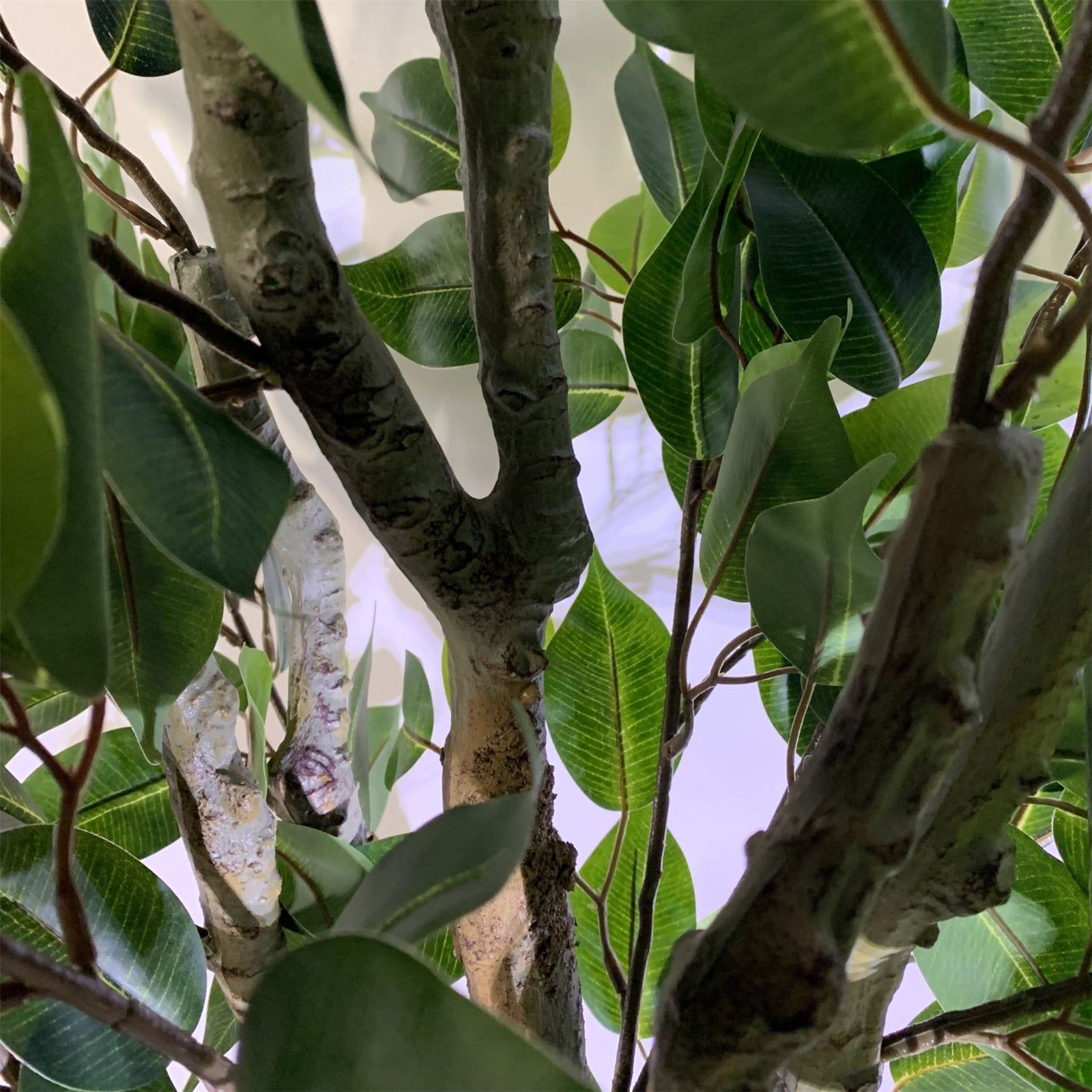 100cm Premium Artificial Ficus Twist Tree Copper Curve Planter