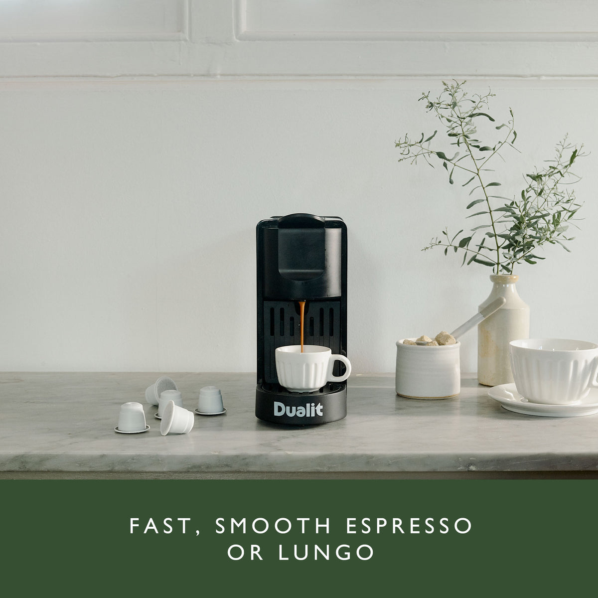 Coffee Pod Machine With One Touch Operation | Black